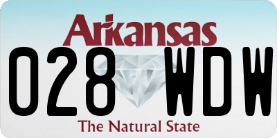 AR license plate 028WDW