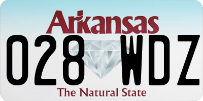 AR license plate 028WDZ