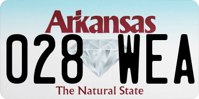 AR license plate 028WEA