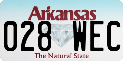 AR license plate 028WEC