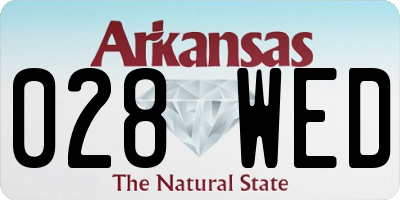 AR license plate 028WED