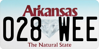 AR license plate 028WEE