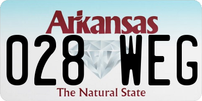 AR license plate 028WEG
