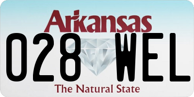 AR license plate 028WEL