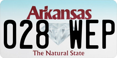 AR license plate 028WEP
