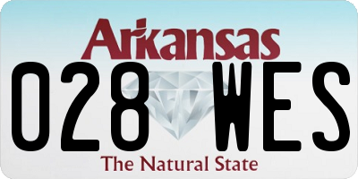 AR license plate 028WES