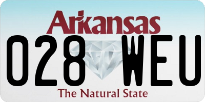 AR license plate 028WEU