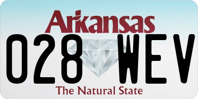 AR license plate 028WEV