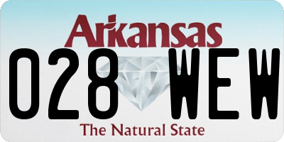 AR license plate 028WEW
