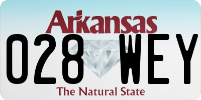 AR license plate 028WEY