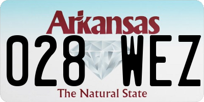 AR license plate 028WEZ