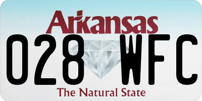 AR license plate 028WFC