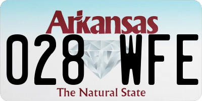 AR license plate 028WFE