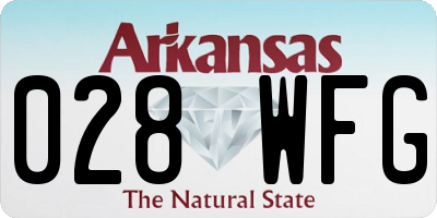 AR license plate 028WFG