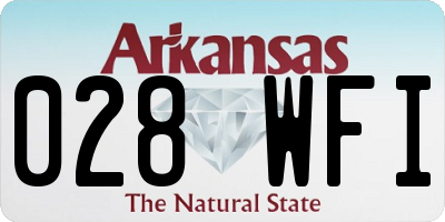 AR license plate 028WFI