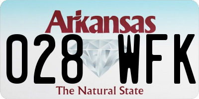 AR license plate 028WFK