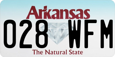 AR license plate 028WFM