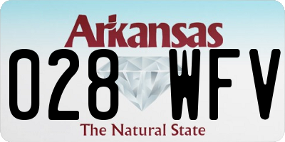 AR license plate 028WFV