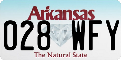 AR license plate 028WFY