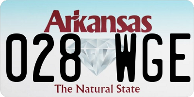 AR license plate 028WGE