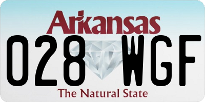 AR license plate 028WGF