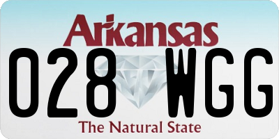 AR license plate 028WGG