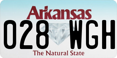 AR license plate 028WGH