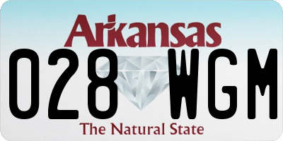 AR license plate 028WGM