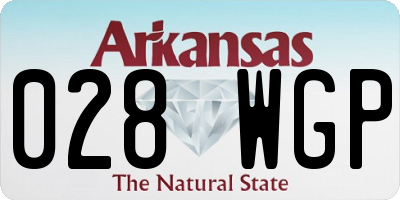 AR license plate 028WGP
