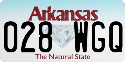 AR license plate 028WGQ