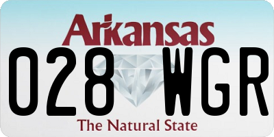 AR license plate 028WGR
