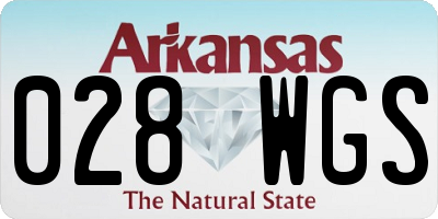 AR license plate 028WGS