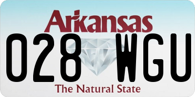 AR license plate 028WGU