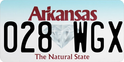 AR license plate 028WGX