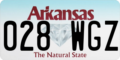 AR license plate 028WGZ