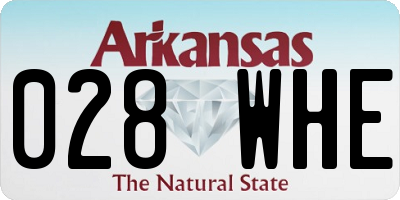AR license plate 028WHE