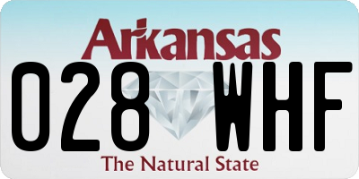 AR license plate 028WHF