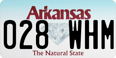 AR license plate 028WHM