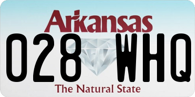 AR license plate 028WHQ
