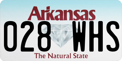 AR license plate 028WHS