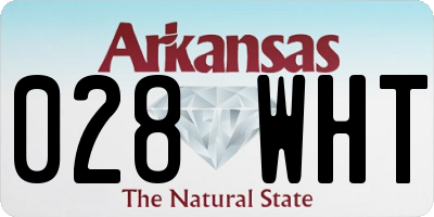 AR license plate 028WHT
