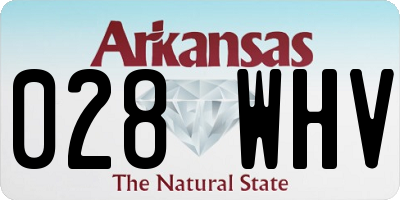 AR license plate 028WHV