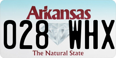 AR license plate 028WHX