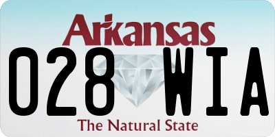 AR license plate 028WIA