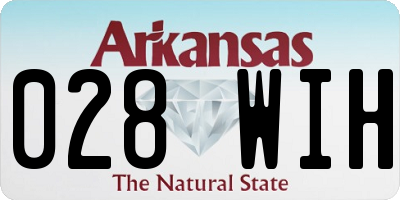 AR license plate 028WIH