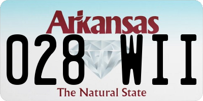 AR license plate 028WII