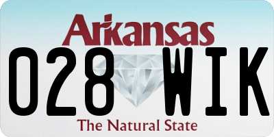 AR license plate 028WIK