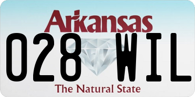 AR license plate 028WIL
