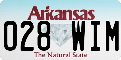 AR license plate 028WIM