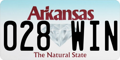 AR license plate 028WIN